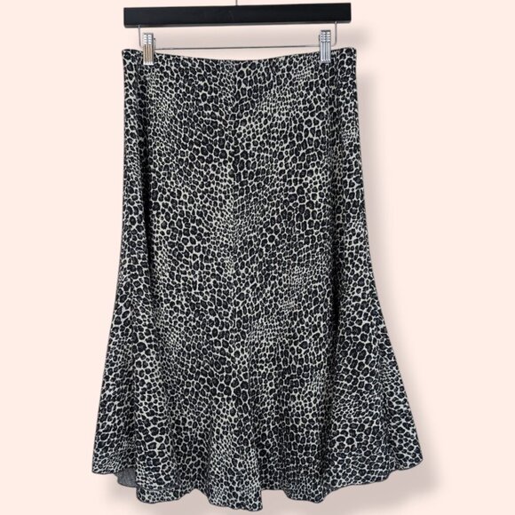 🍁Vintage Vivian Shyu Leopard Print High-Low Skirt - Picture 5 of 8